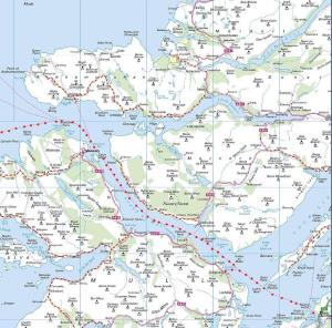 Sound of Mull map